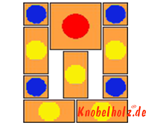 Khun Pan Sliding Game Start variant with 100 steps samena wooden puzzle Khun Pan Sliding Game Start variant with 100 steps samena wooden puzzle