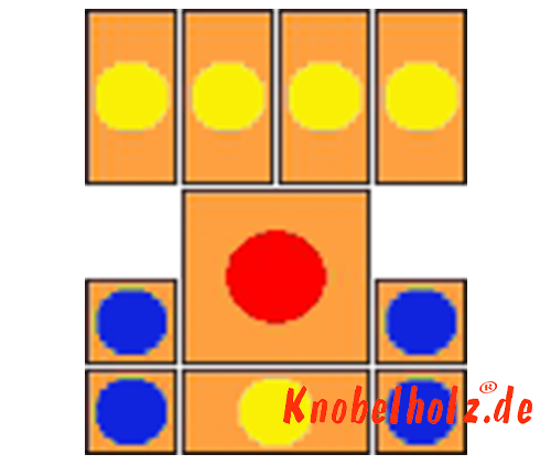 Khun Pan Sliding Game Start variant with 16 steps samena wooden puzzle Khun Pan Sliding Game Start variant with 16 steps samena wooden puzzle