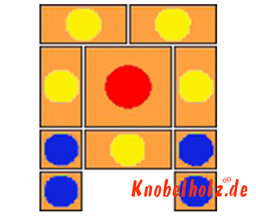 Khun Pan Sliding Game Start variant with 36 steps samena wooden puzzle Khun Pan Sliding Game Start variant with 36 steps samena wooden puzzle
