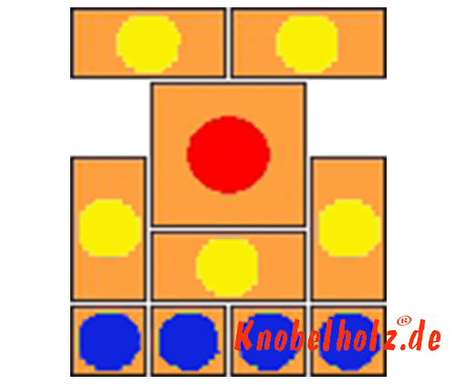 Khun Pan Sliding Game Start variant with 42 steps samena wooden puzzle Khun Pan Sliding Game Start variant with 42 steps samena wooden puzzle