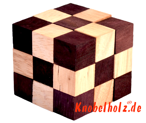 snake cube nature brown small from the snake cube level box samanea wood puzzle collection