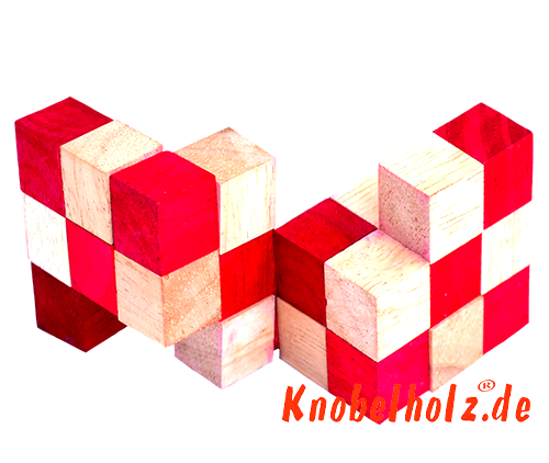 snake cube level box Holz Puzzle Anleitung roter Schlangenwürfel Schritt 11 der Lösung snake cube level box Holz Puzzle Anleitung roter Schlangenwürfel Schritt 11 der Lösung