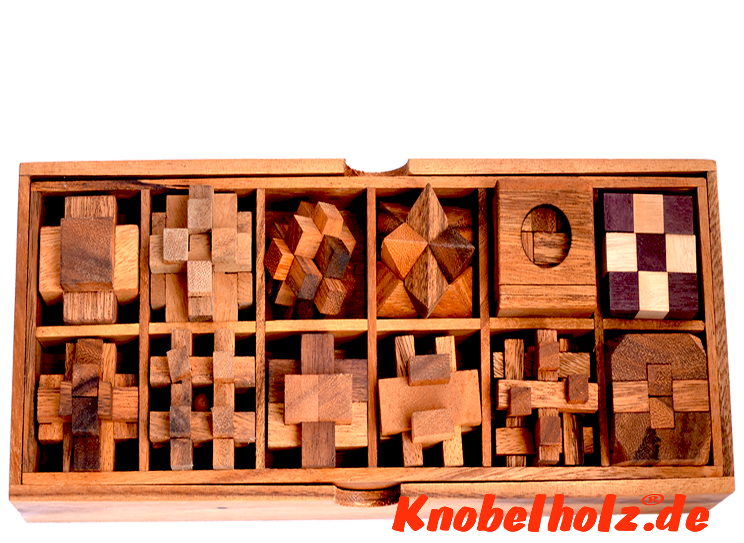 Drewniane pudełko zestaw pudełko z 12 puzzle Drewniane pudełko zestaw pudełko z 12 puzzle