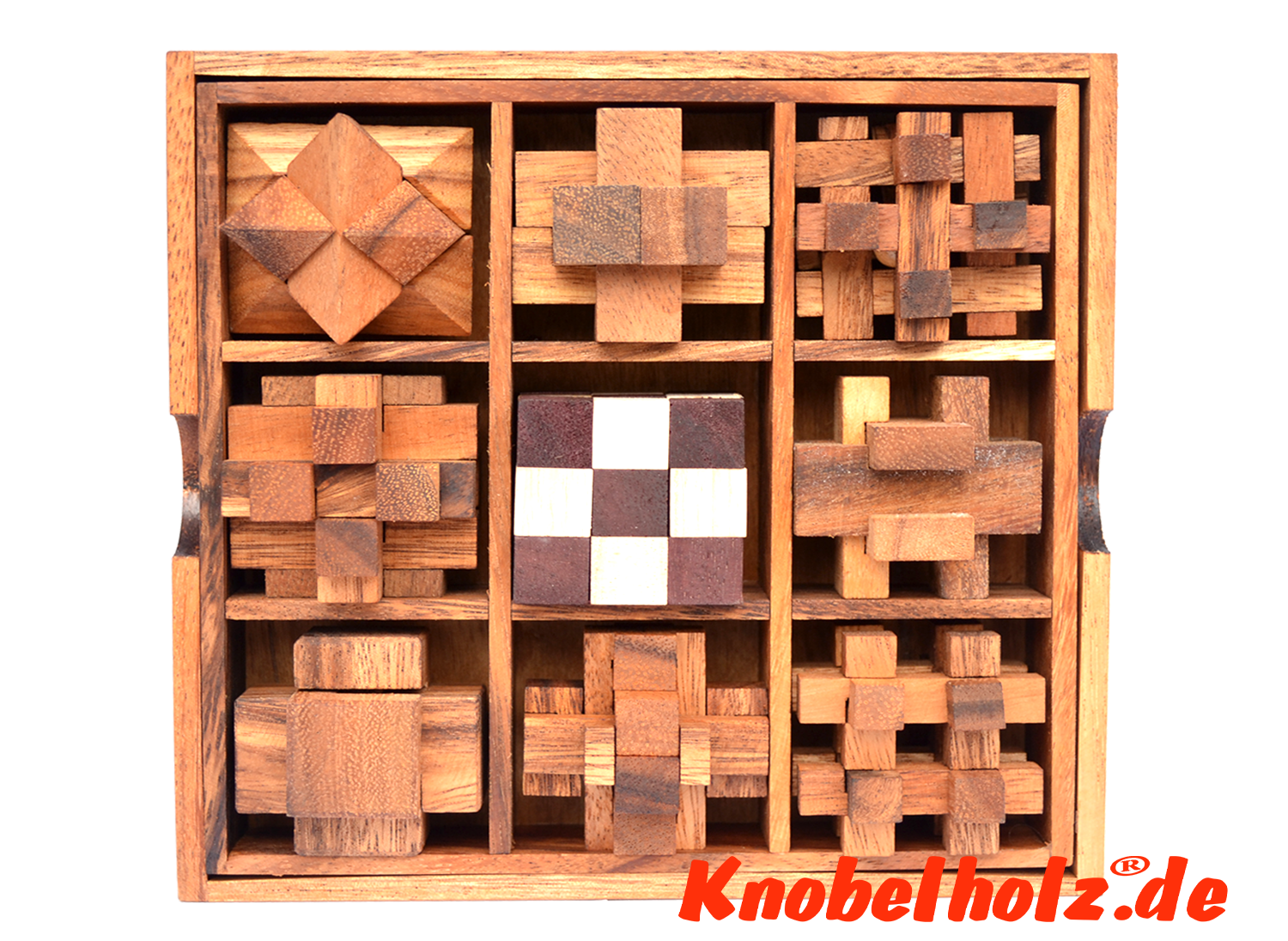 Drewniane pudełko zestaw pudełko z 9 puzzle Drewniane pudełko zestaw pudełko z 9 puzzle