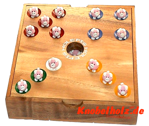 Jeu de cochon, trou de porc, Big Hole le jeu de dés pour toute la famille de Knobelholz