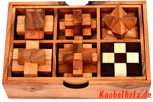 Geschenkideen, Weinflaschen Puzzle, get the drink, gift ideas the game-box-puzzle with 6 jigsaw from Samanea wood in wooden box