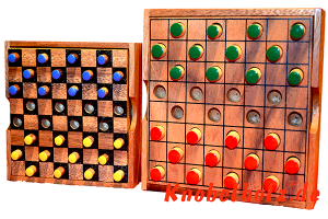 Dame große Box ein Strategiespiel für 2 Personen...Colour Checker in Holzbox für die Reise