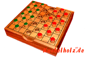 Dame ein Strategiespiel für 2 Personen...Colour Checker in Holzbox für die Reise