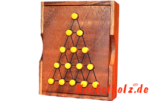 Last Fighter Strategie Spiel für eine Person das bekannte Steckhalma oder auch Solitaire in einer Dreiecksversion