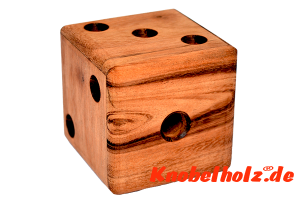 Magic Dice Wooden Cube Labyrinth  Puzzle 3D Holzpuzzle, Wooden IQ Game, Geduld Puzzle, Denkspiel in den Maßen 6,3 x 6,3 x 6,3 cm, samanea brain teaser