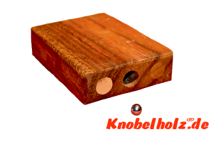 Lost Marble Puzzle Box, Kugel Save Box Holzpuzzle, Puzzle 2D, Wooden IQ Game, Geduld Puzzle, Denkspiel in den Maßen 9,0 x 7,0 x 2,0 cm, samanea brain teaser