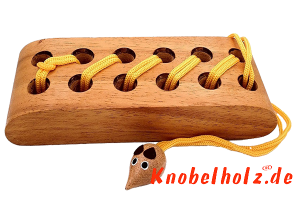 Brot Puzzle die Maus und der Käse wie bekomme ich die Schnur mit der Maus aus dem Speck