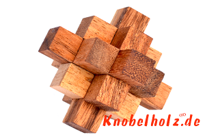 Crystal Cube mit 9 Teilen ein Wahnsinns Puzzle von knobelholz für Dich zum probieren