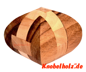 Boom schönes interlock holzpuzzle aus samanea wooden puzzle knobelspiel iq puzzle monkey pod
