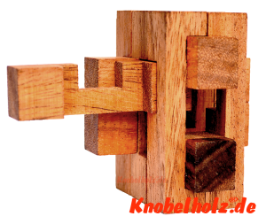 contra puzzle large das große interlock puzzle Lösung zum knobelspiel ein knobelspiel in den Maßen 8,0 x 8,0 x 8,0 cm samanea holz wooden puzzle