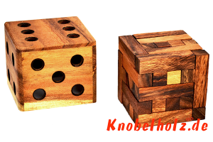 Packing Box Y Holzpuzzle 3D Pentominoe mit 25 Teilen in den Maßen 8,8 x 8,8 x 8,8 cm, samanea wood brain teaser