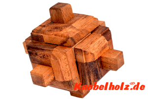 Satelite Puzzle Super Star Cube Puzzle in den Maßen  10,0 x 10,0 x 10,0 cm samanea wooden brain teaser