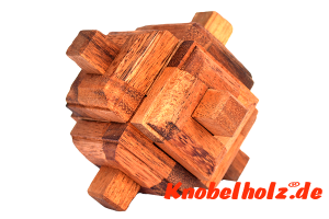 Satelite Puzzle Super Star Cube Puzzle in den Maßen  10,0 x 10,0 x 10,0 cm samanea wooden brain teaser